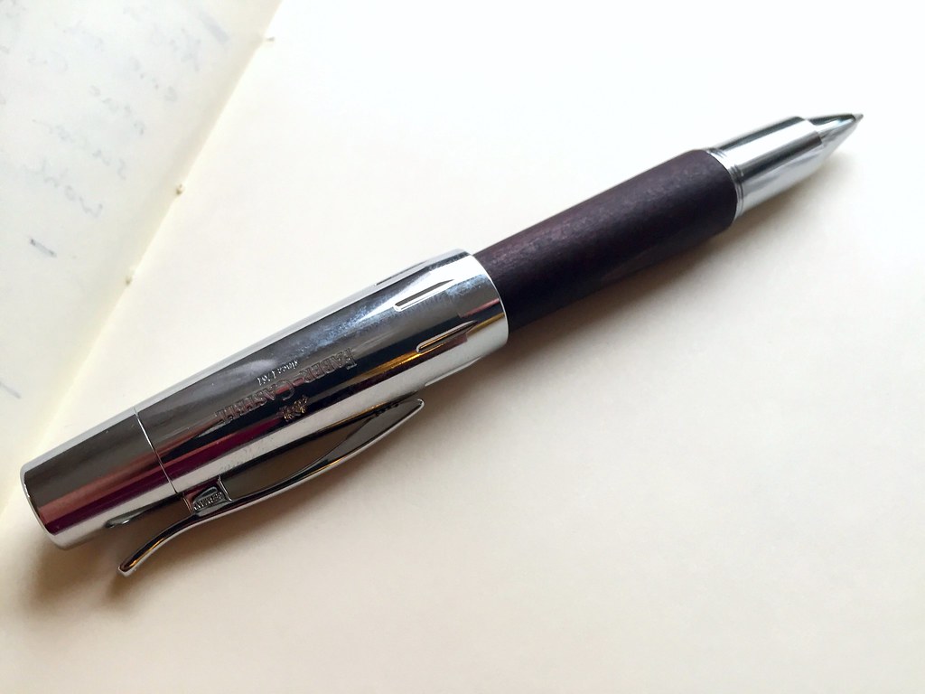 Faber-Castell E-motion rollerball pen (dark brown pear-wood)