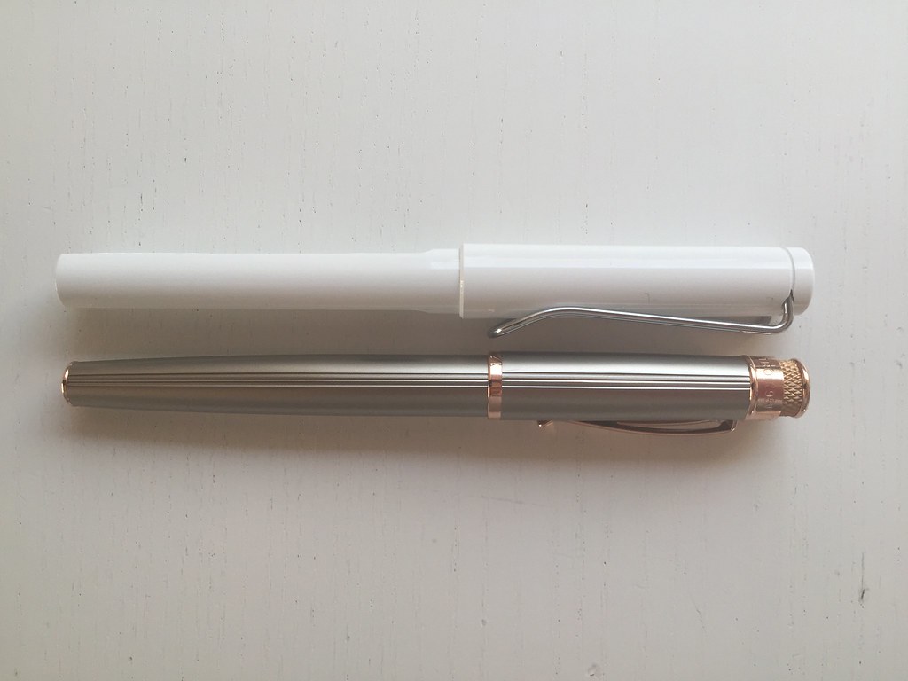 Retro 1951 Tornado White Nickel EXT fountain pen
