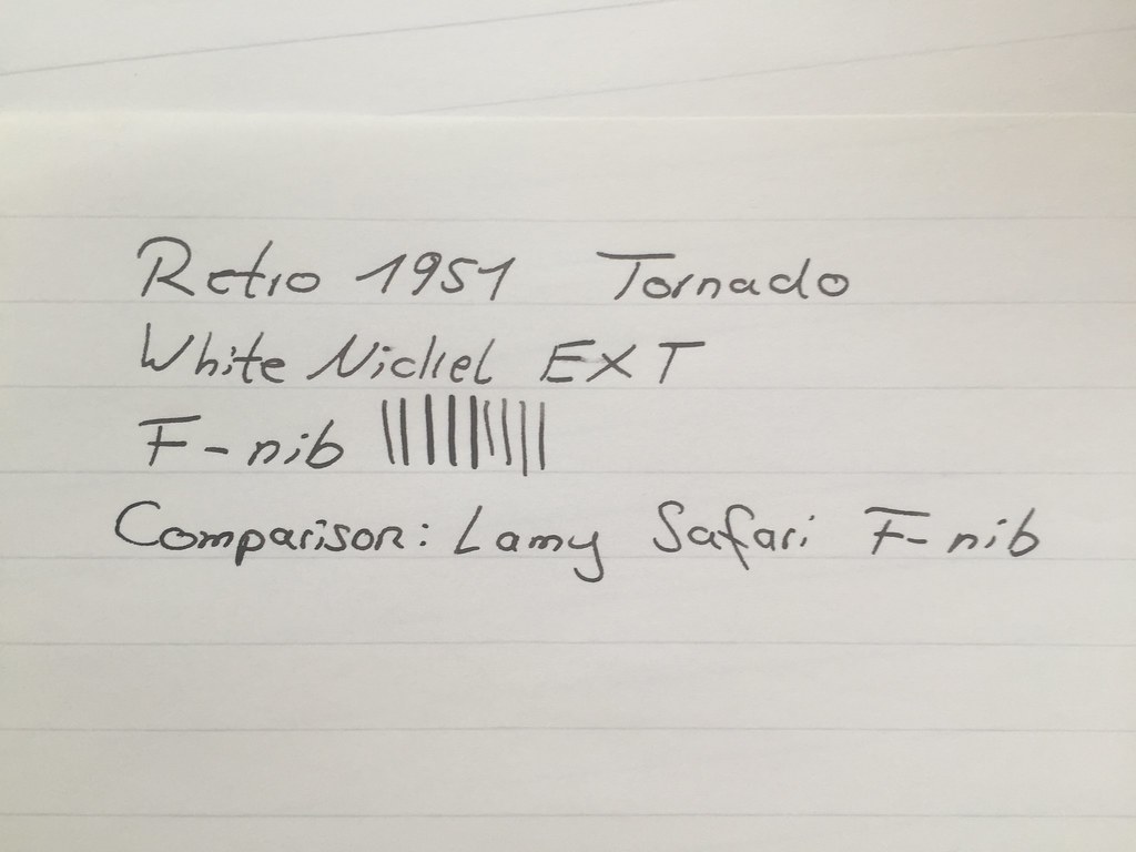 Retro 1951 Tornado White Nickel EXT fountain pen