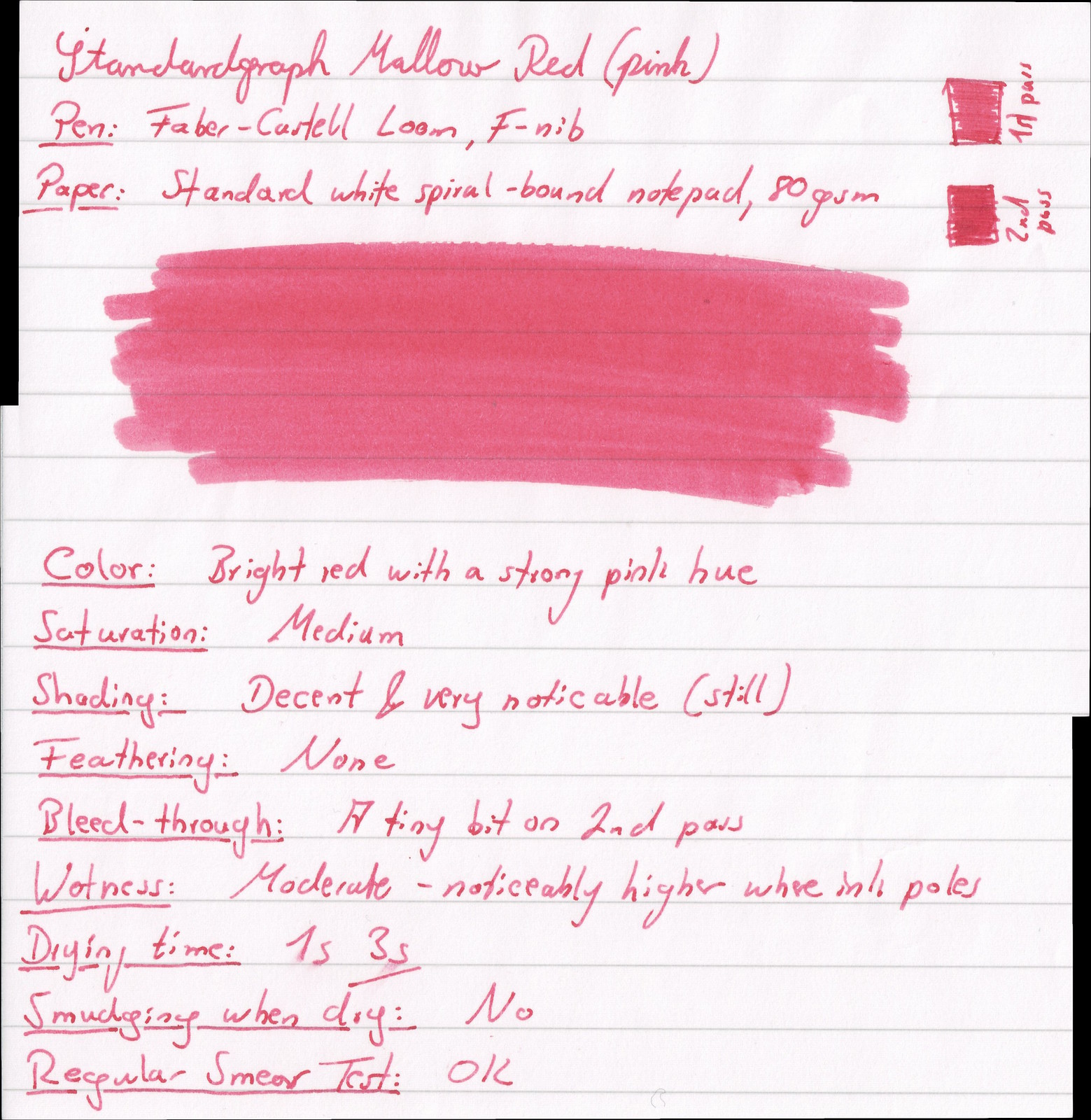 Standardgraph "Malvenrot" ("mallow red")